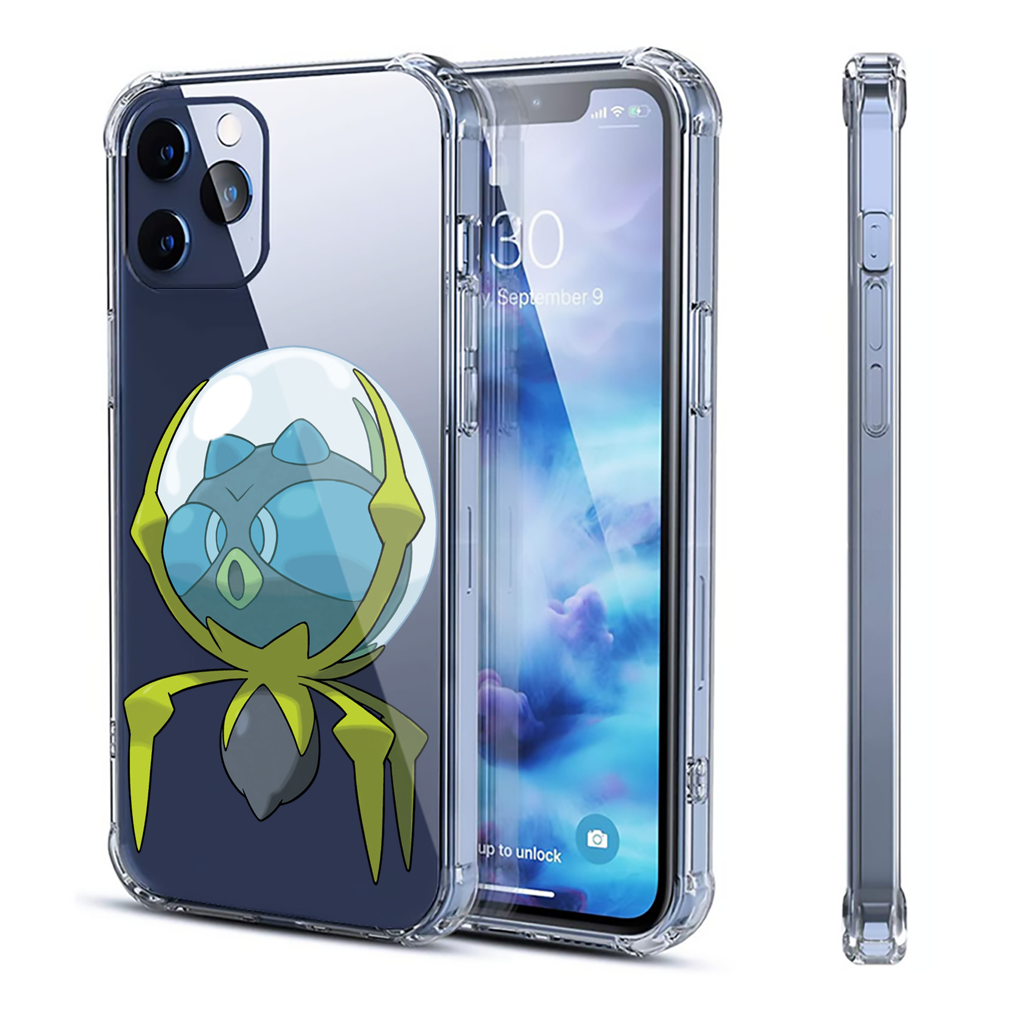 （画像用） ポケットモンスター Pokémon 【iPhone 12シリーズ対応】透明スマホケース（クリアソフトケース）